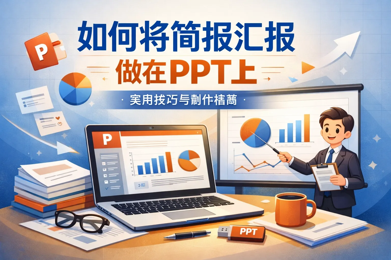 如何将简报汇报做在ppt上