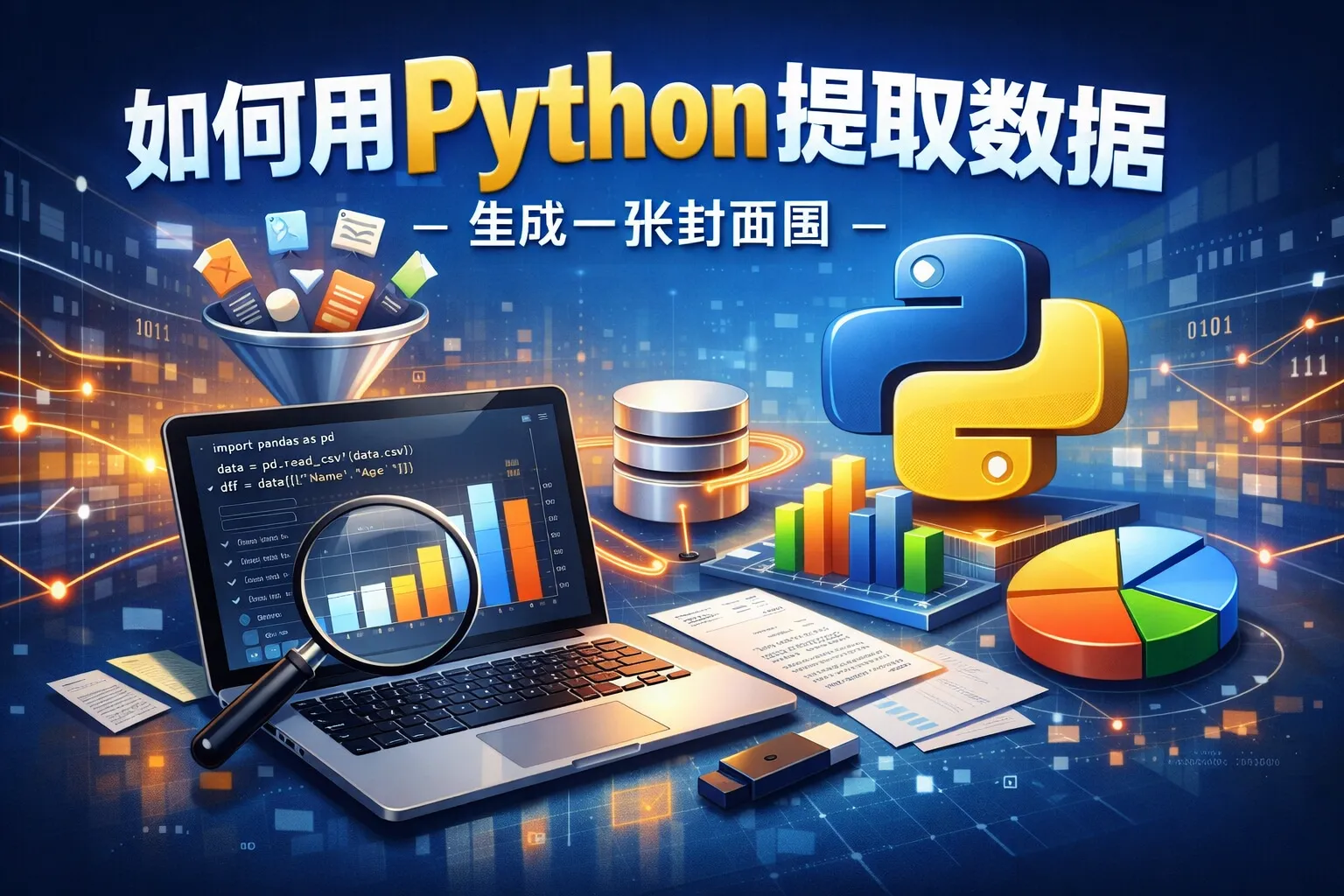 如何用python提取数据