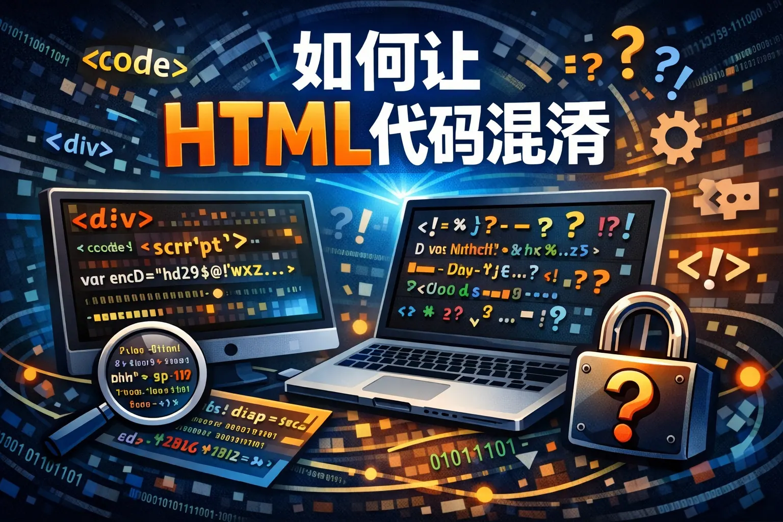 如何让html代码混淆