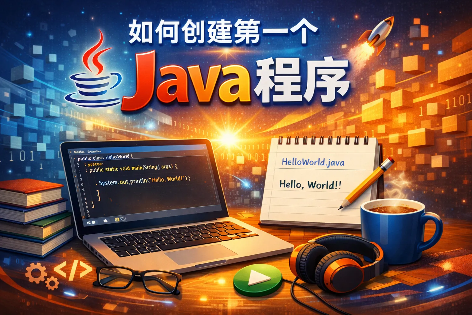 如何创建第一个java程序