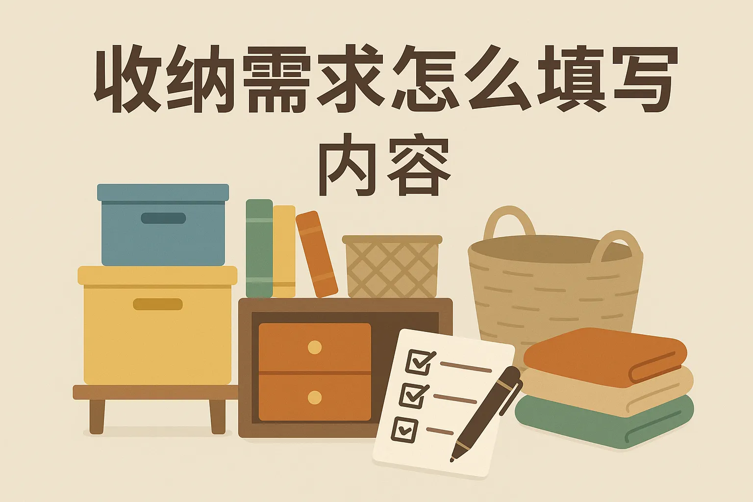 收纳需求怎么填写内容