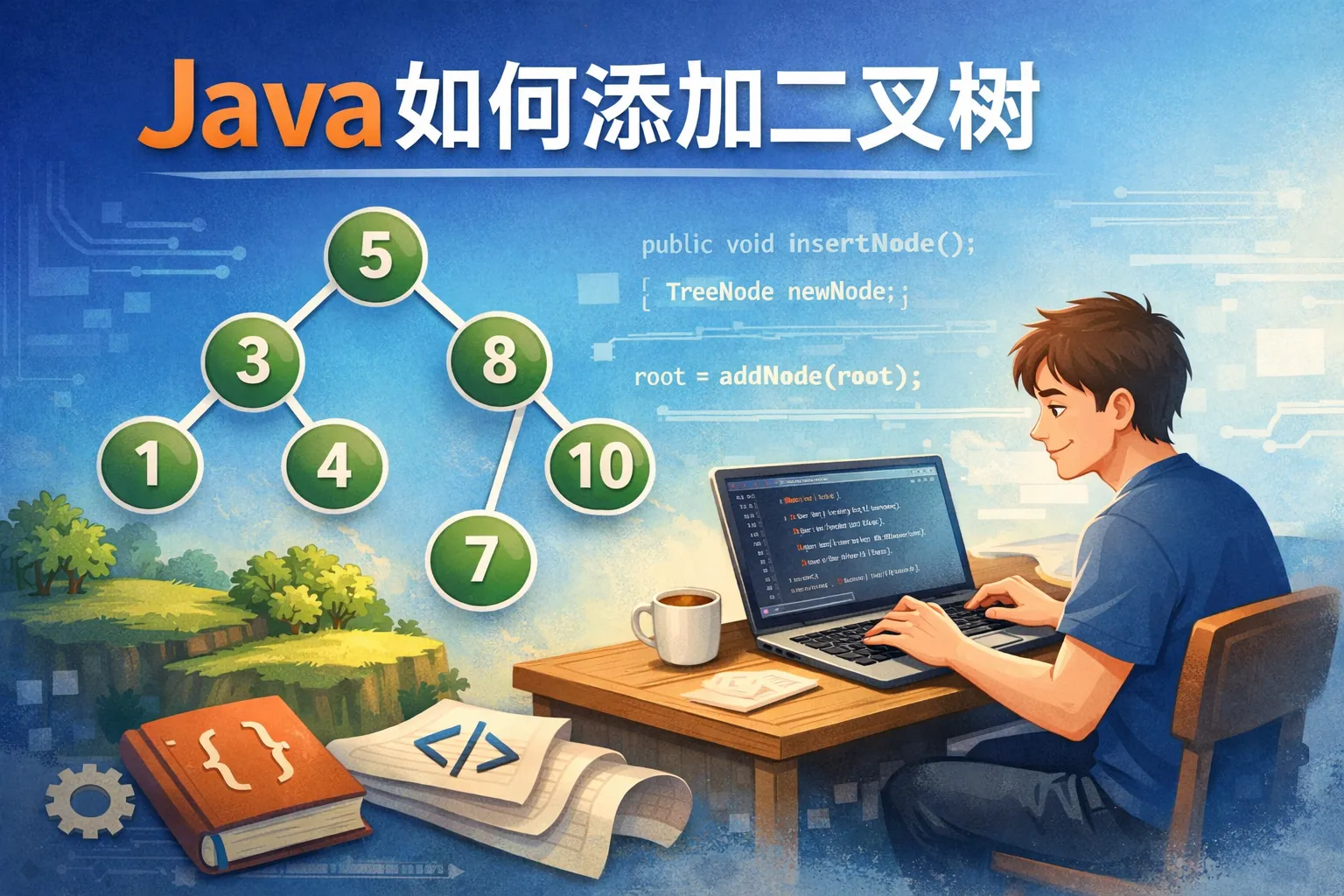 java如何添加二叉树
