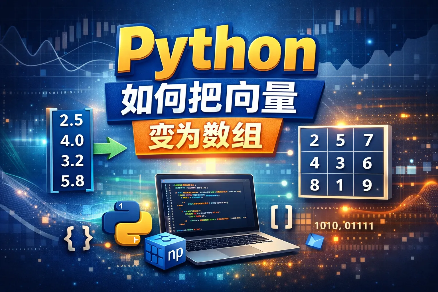 python如何把向量变为数组