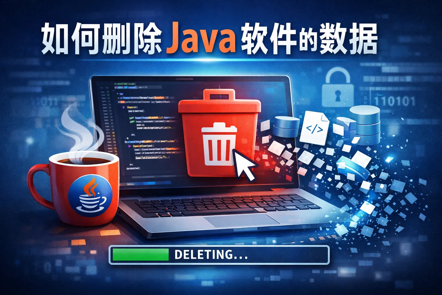 如何删除java软件的数据