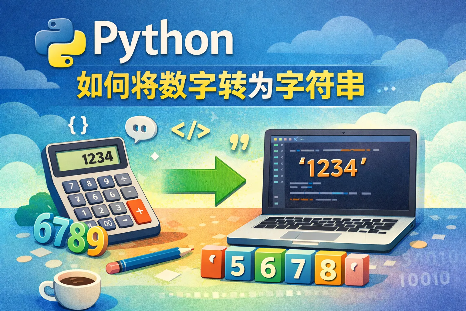 python如何将数字转为字符串