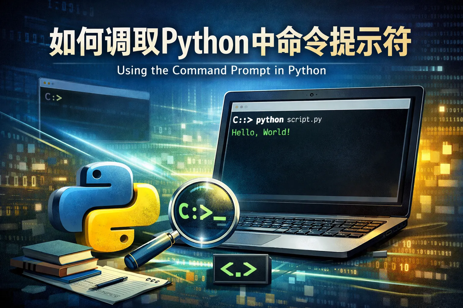 如何调取Python中命令提示符
