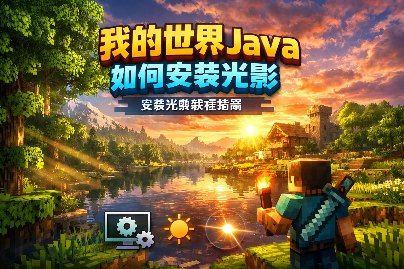 我的世界java如何安装光影