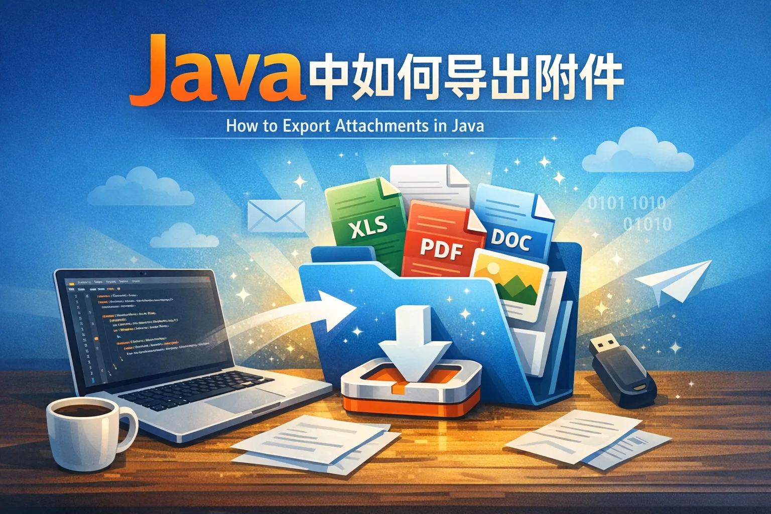 java中如何导出附件