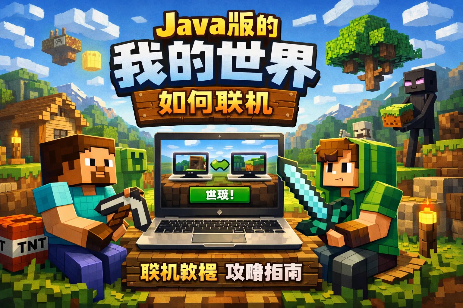 java版的我的世界如何联机