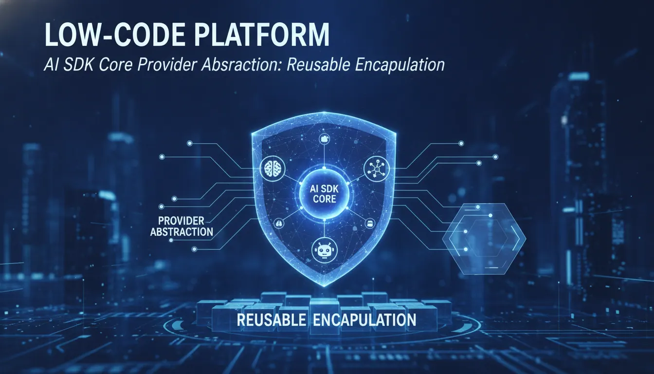 低代码平台中 AI SDK Core 的Provider 抽象如何写成可复用封装