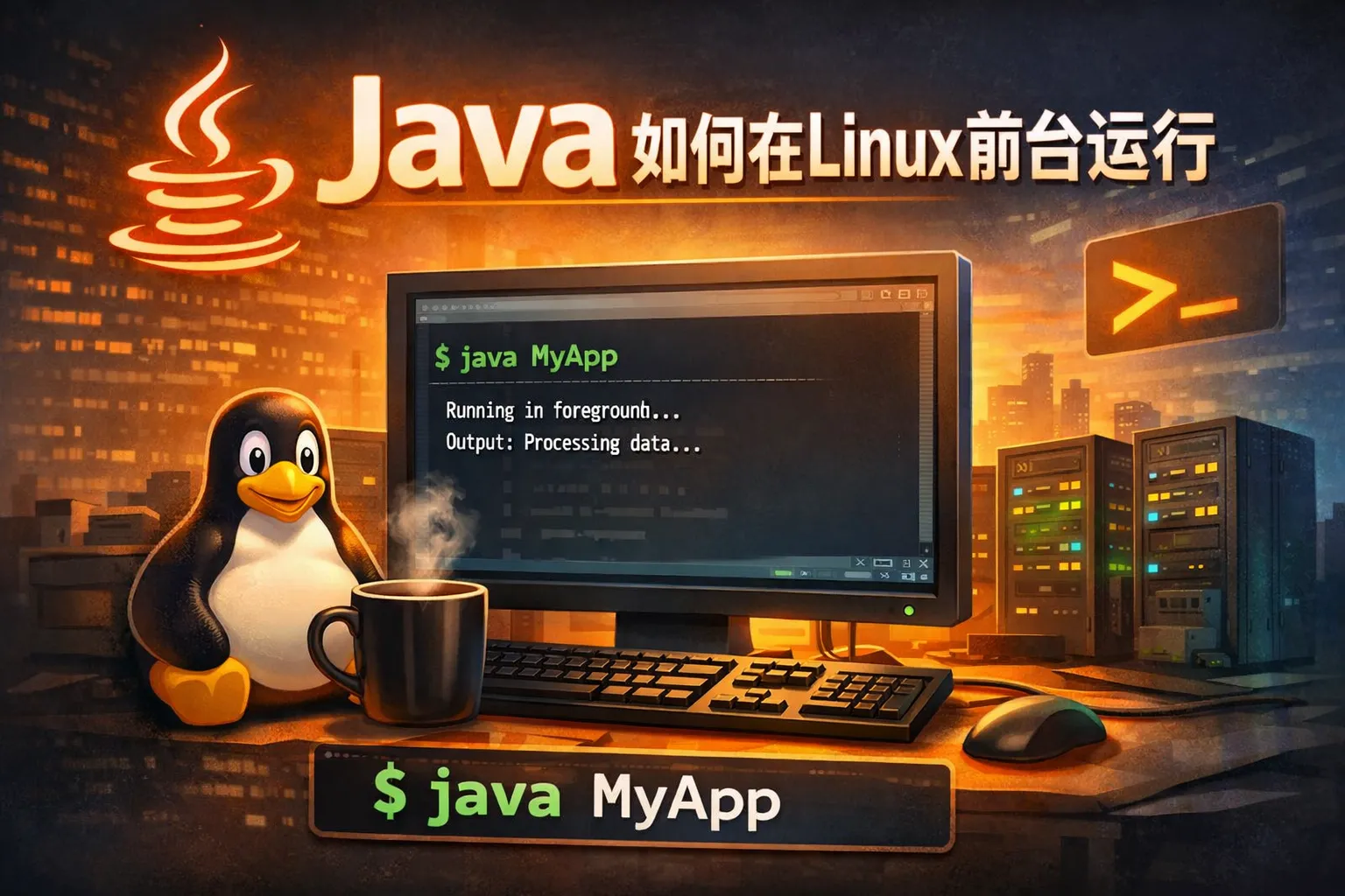 java如何在Linux前台运行