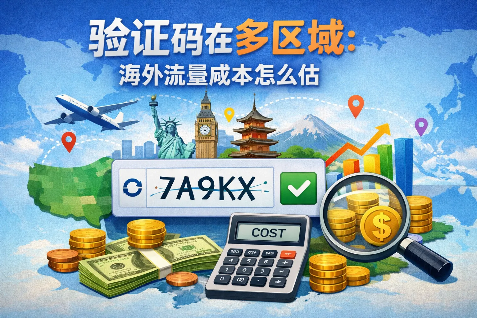验证码在多区域:海外流量成本怎么估