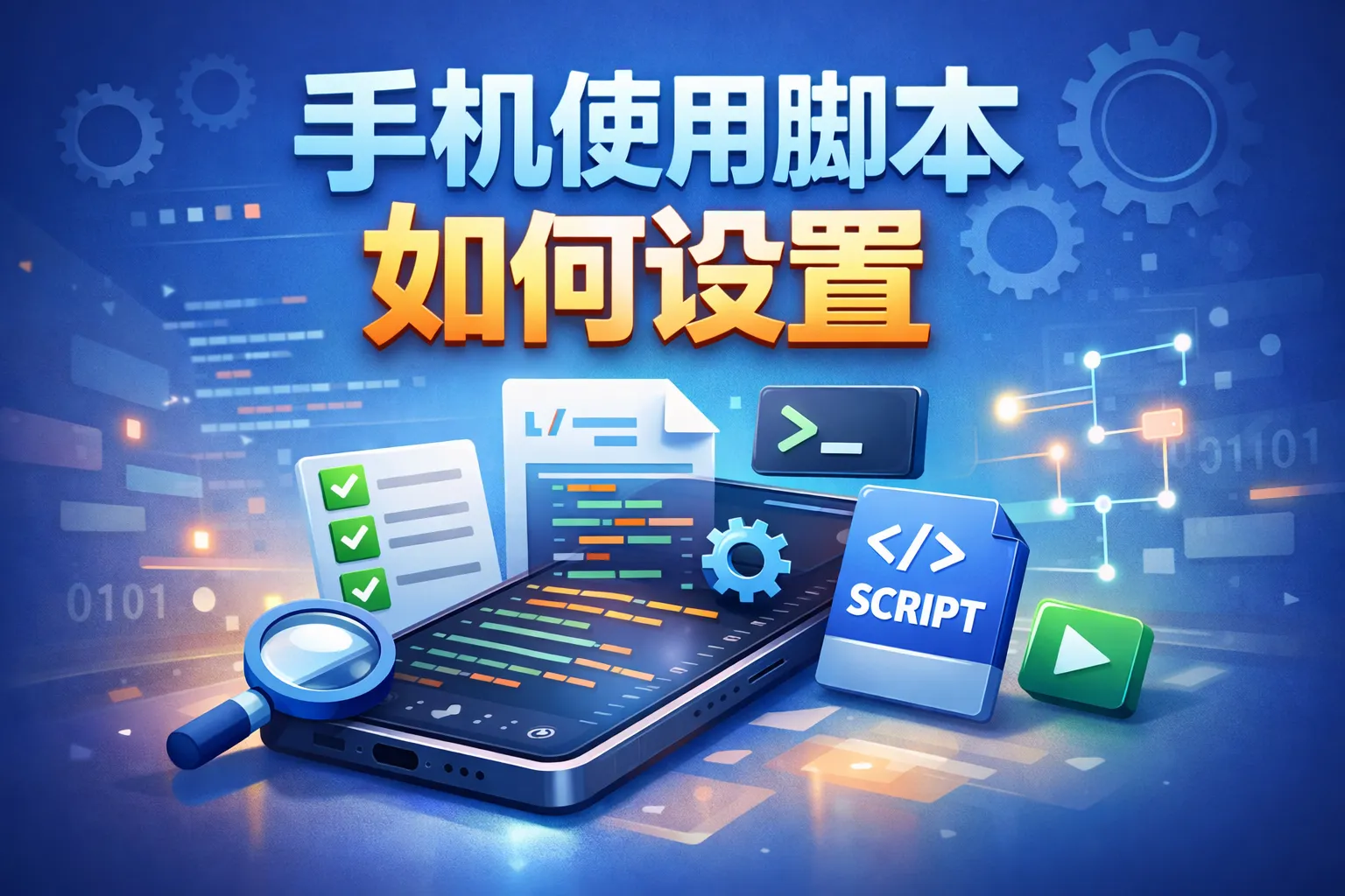 手机使用脚本如何设置