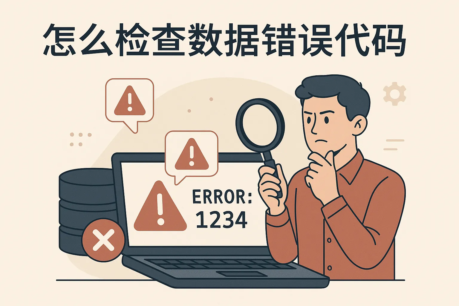 怎么检查数据库错误代码