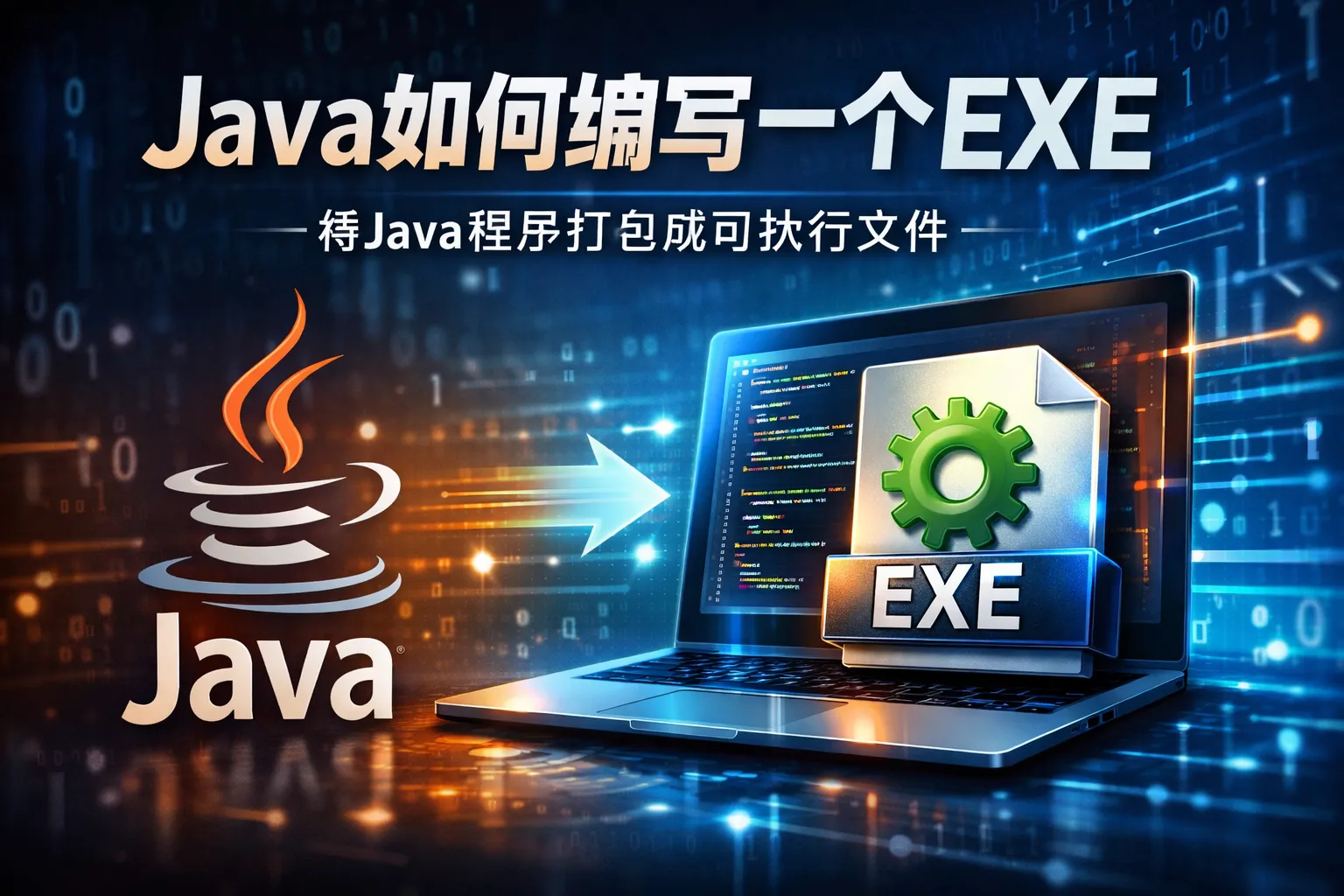 java如何编写一个exe