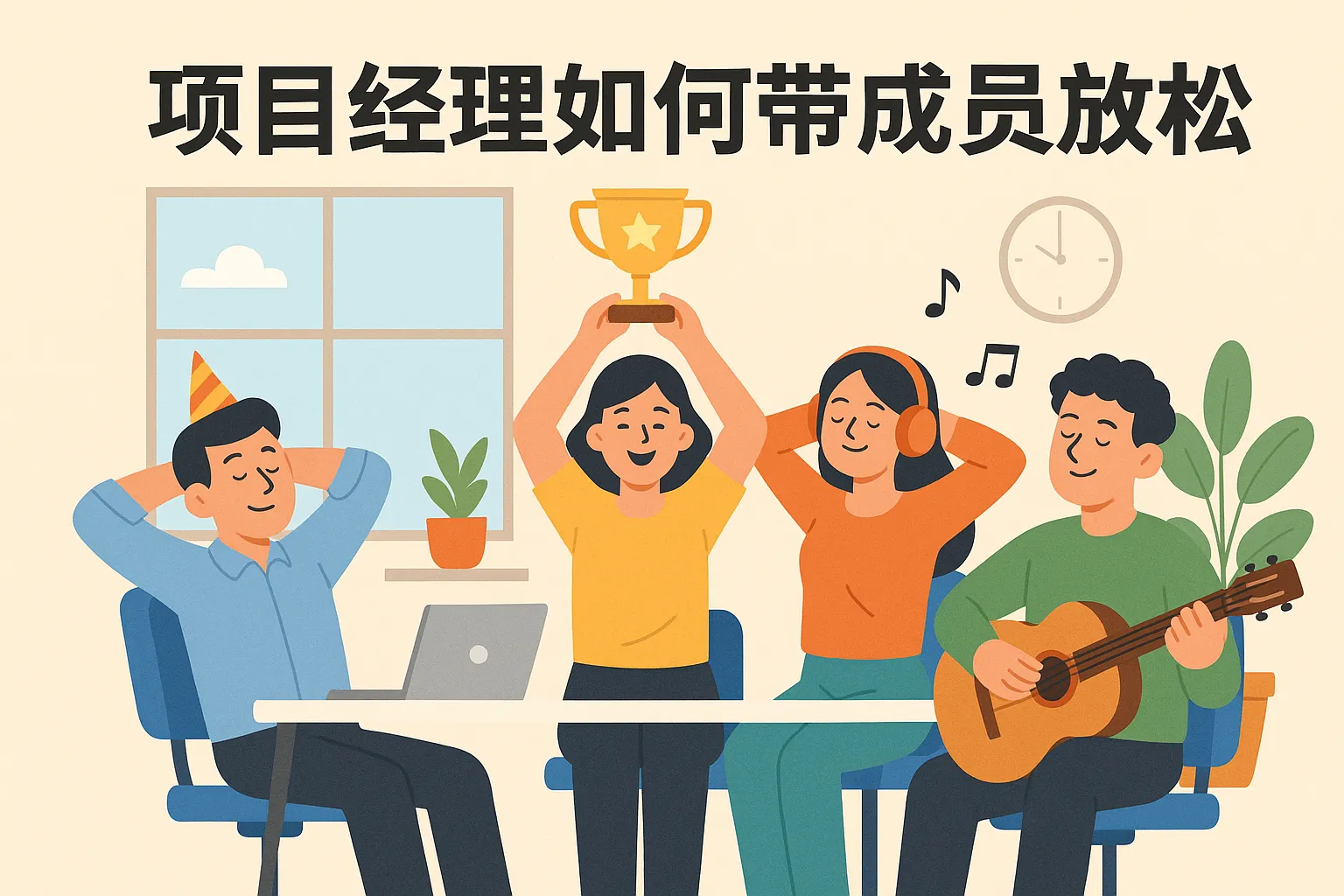 项目经理如何带成员放松