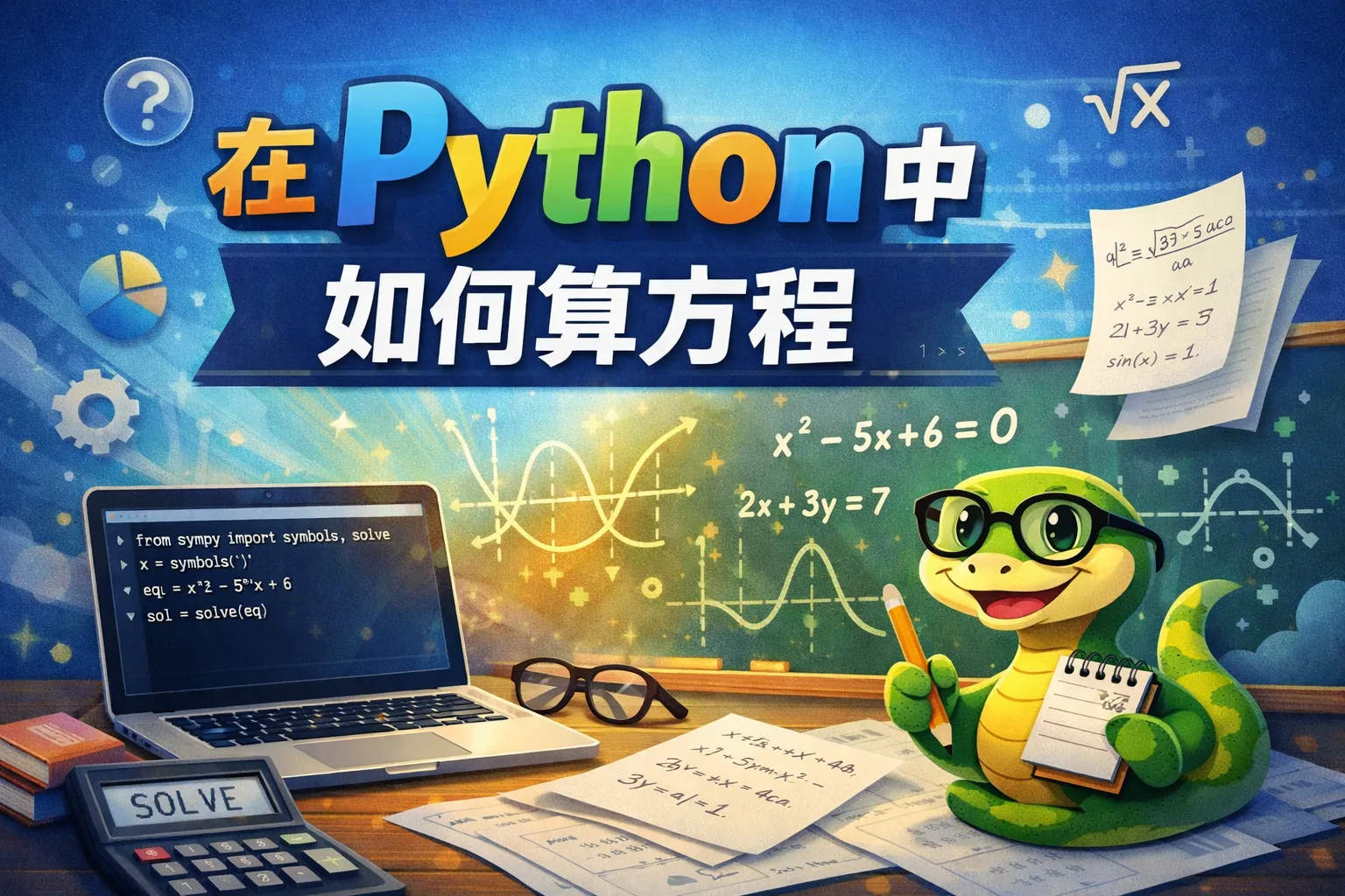 在python中如何算方程