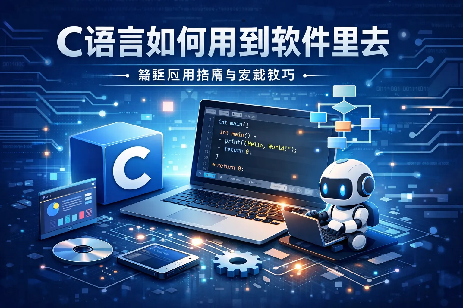c语言如何用到软件里去