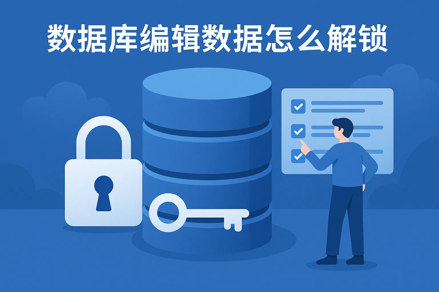 数据库编辑数据怎么解锁