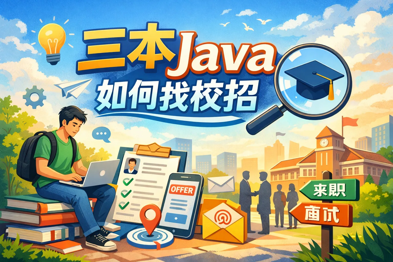 三本java如何找校招