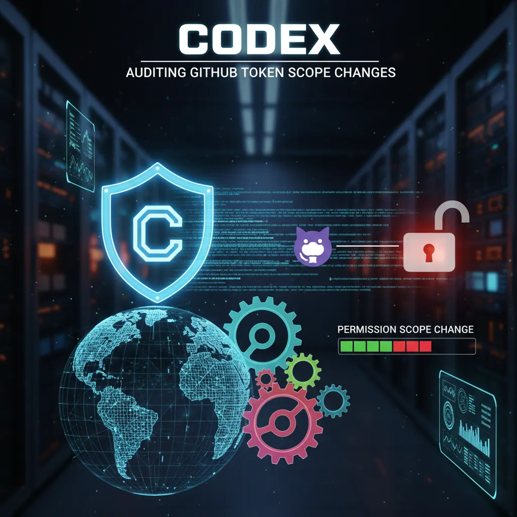 Codex 如何检查 GitHub token 权限变更范围