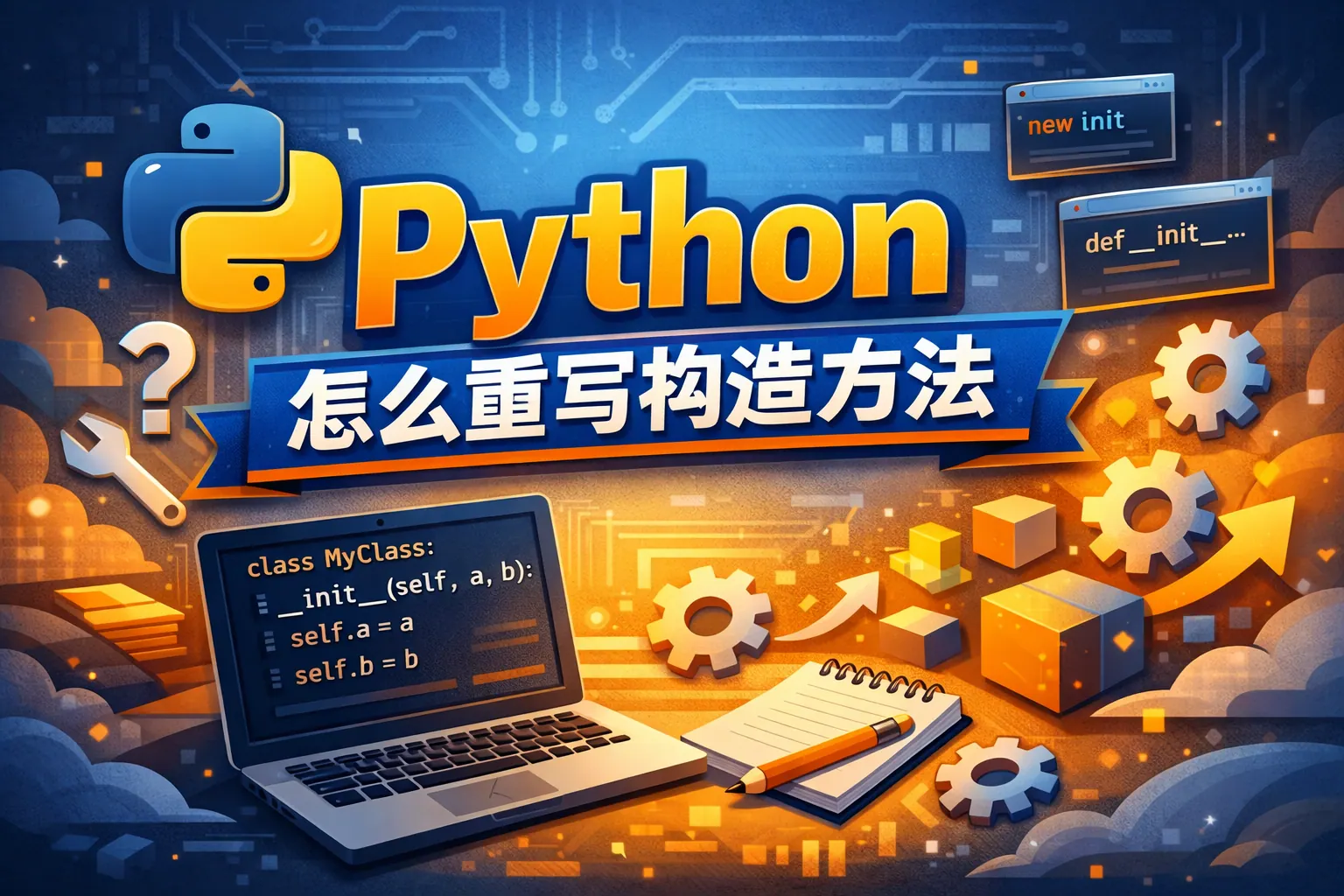 python 怎么重写构造方法