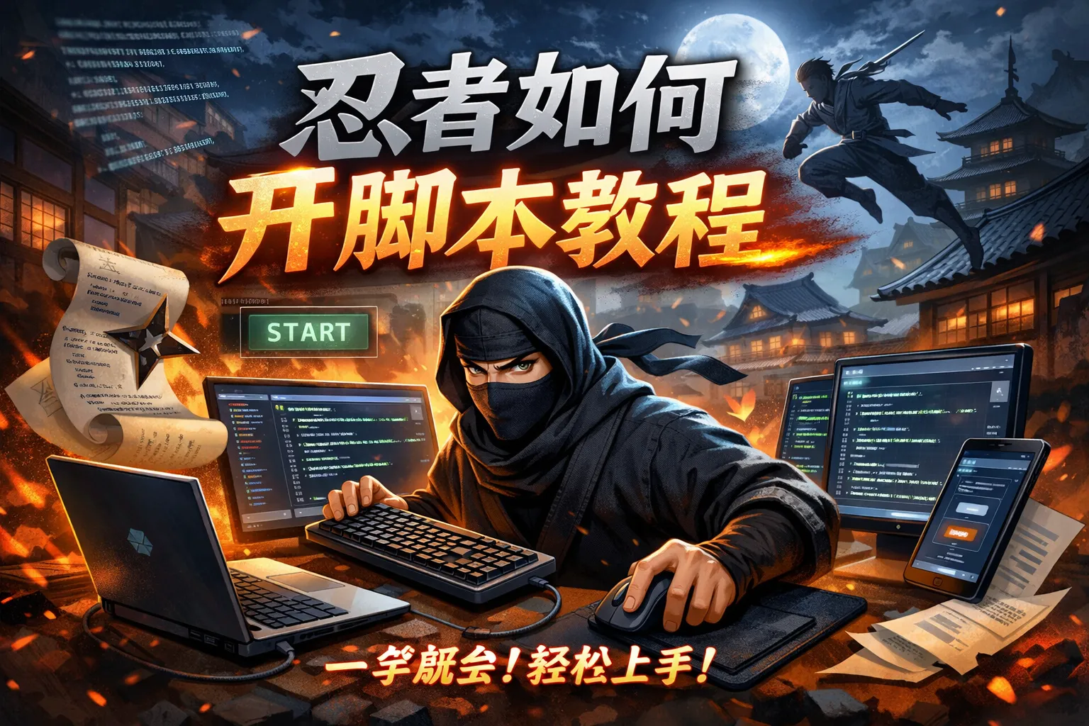 忍者如何开脚本教程