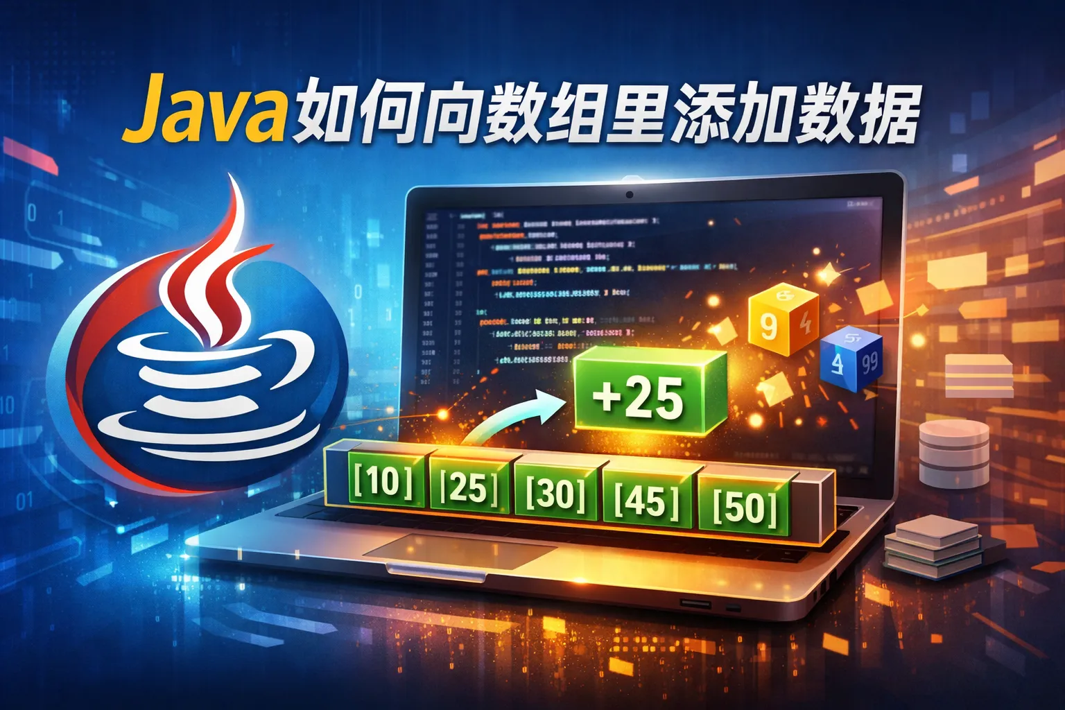 java如何向数组里添加数据