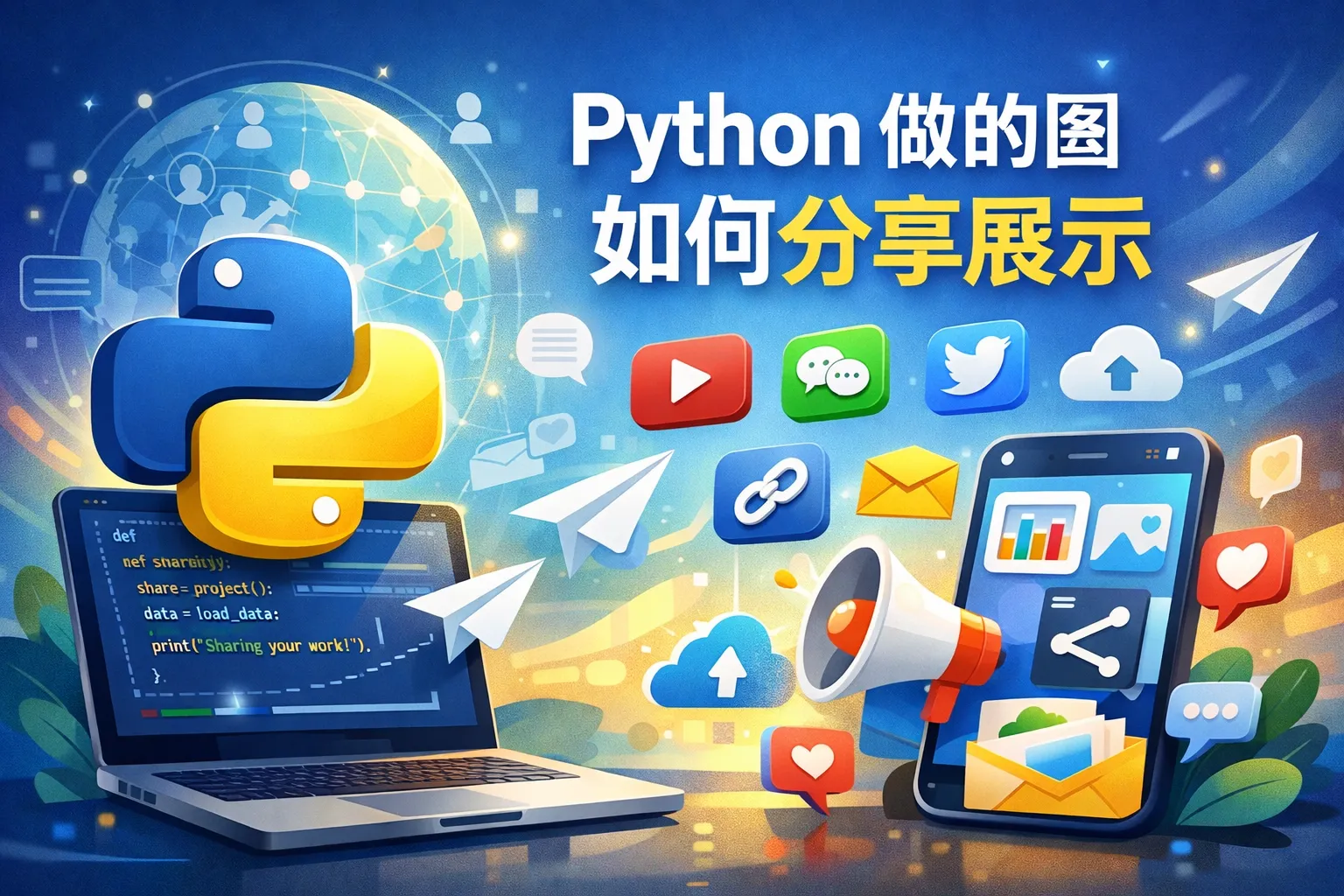 Python做的图如何分享展示