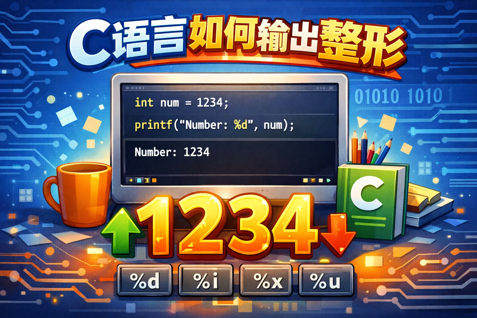 C语言如何输出整形