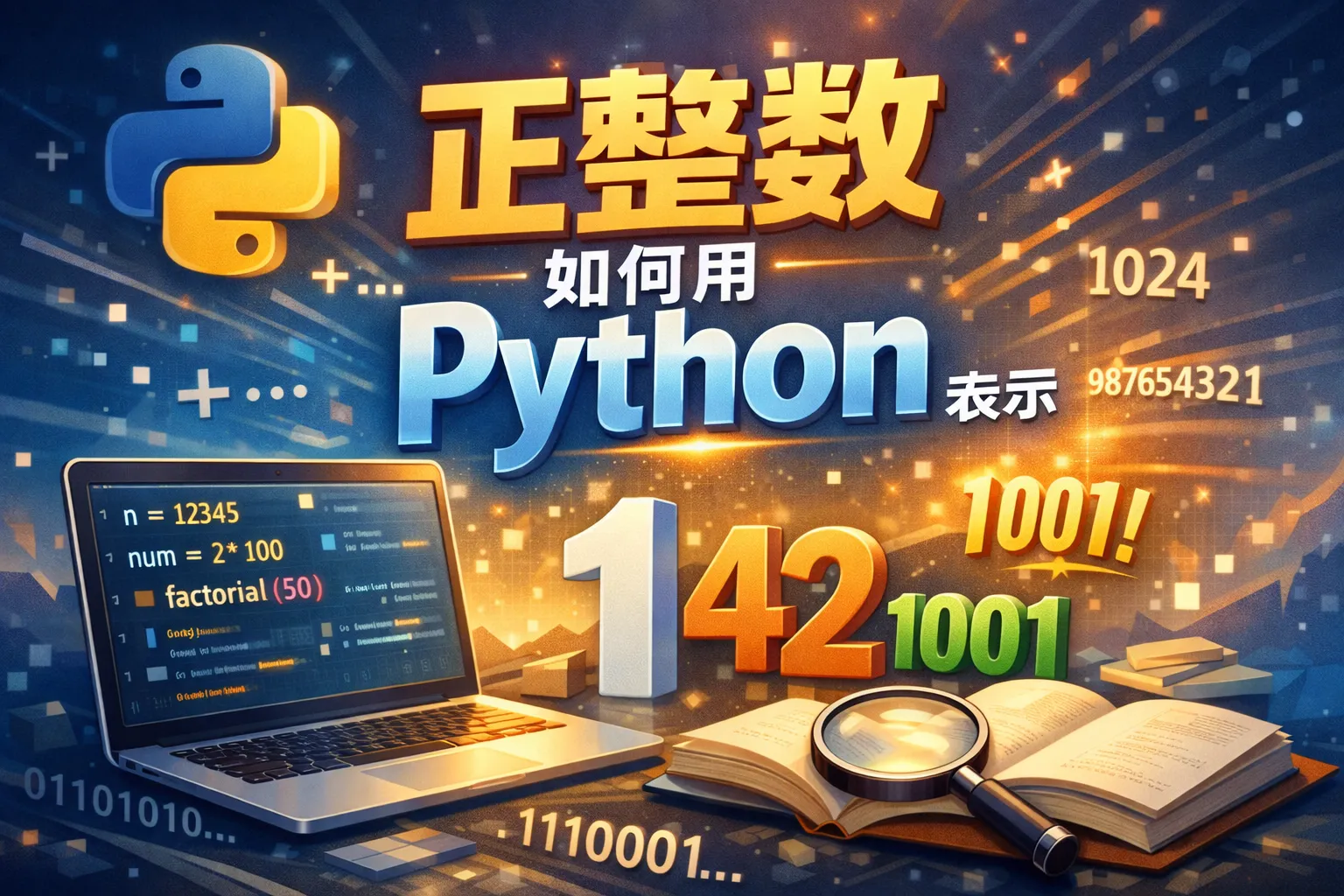 正整数如何用Python表示