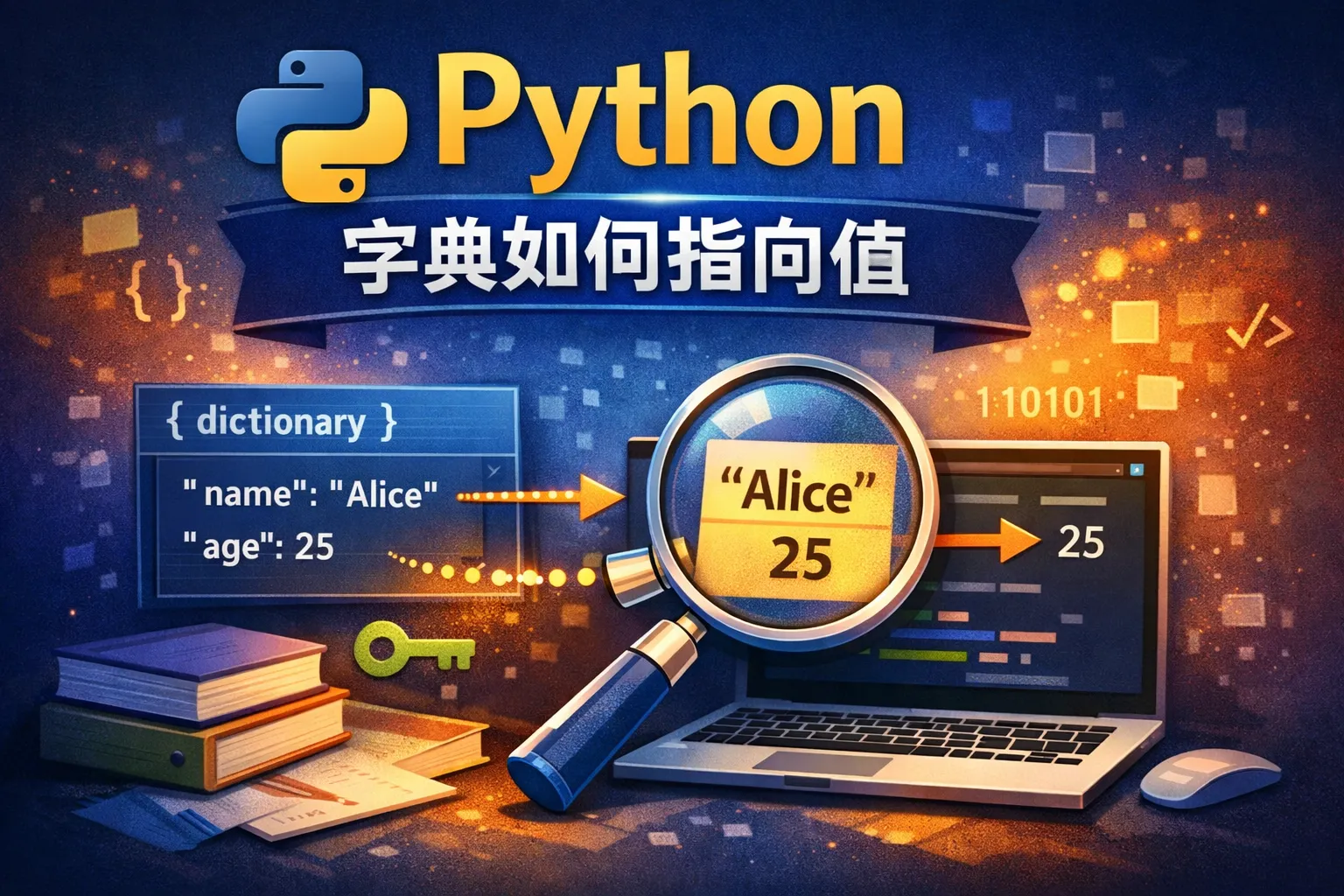 python 字典如何指向值