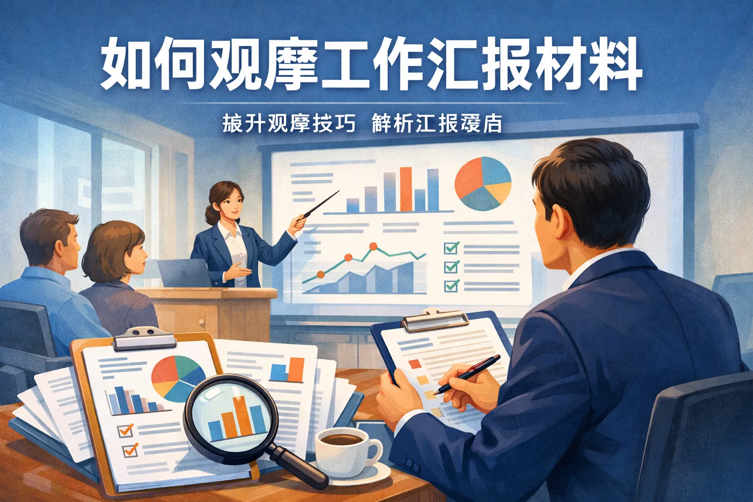 如何观摩工作汇报材料