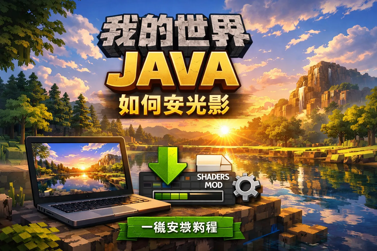 我的世界JAVA如何安光影