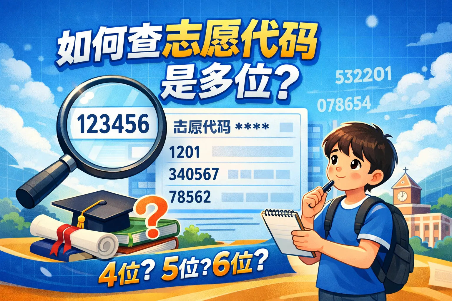 如何查志愿代码是多少位