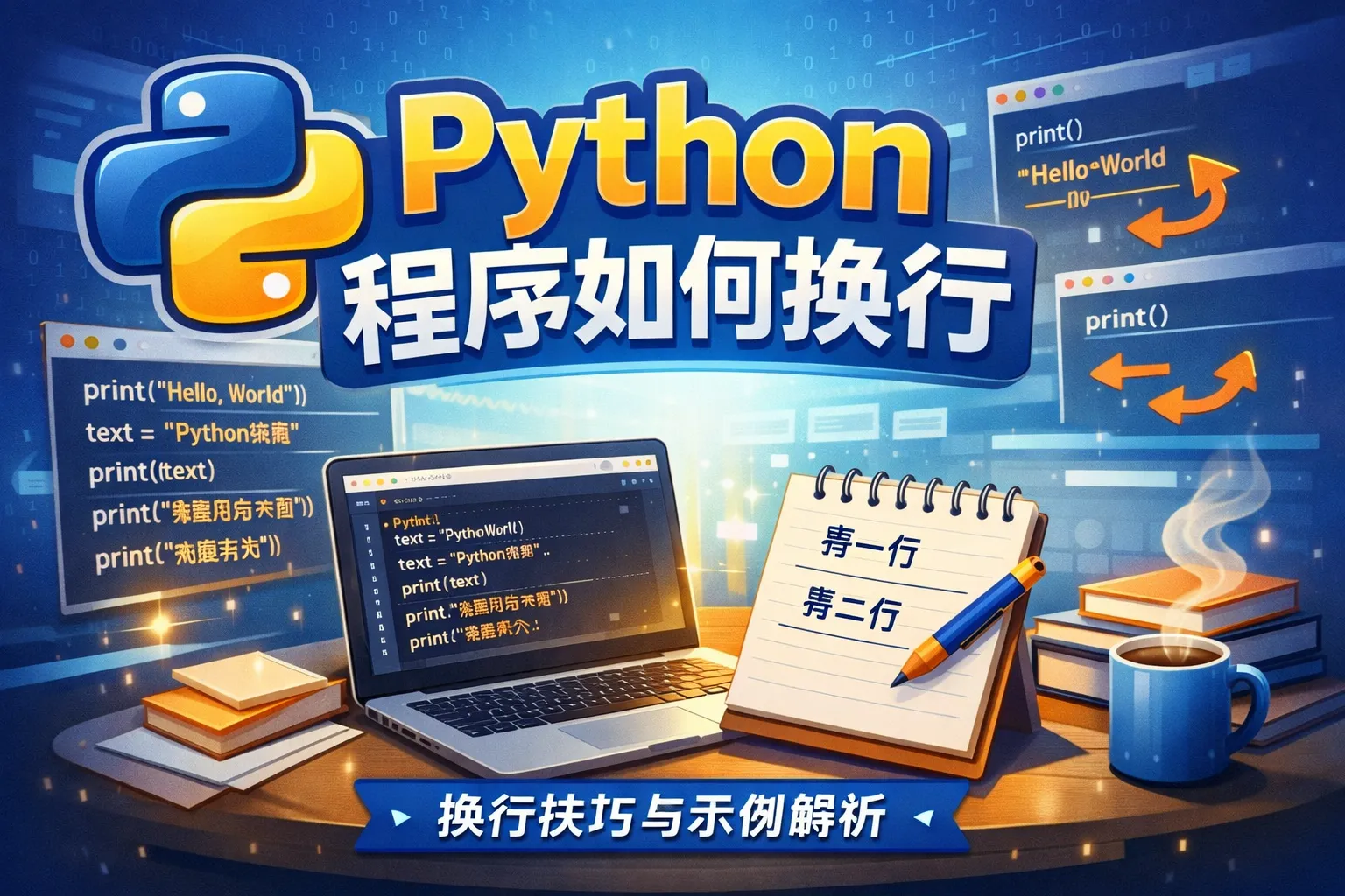 写python程序如何换行