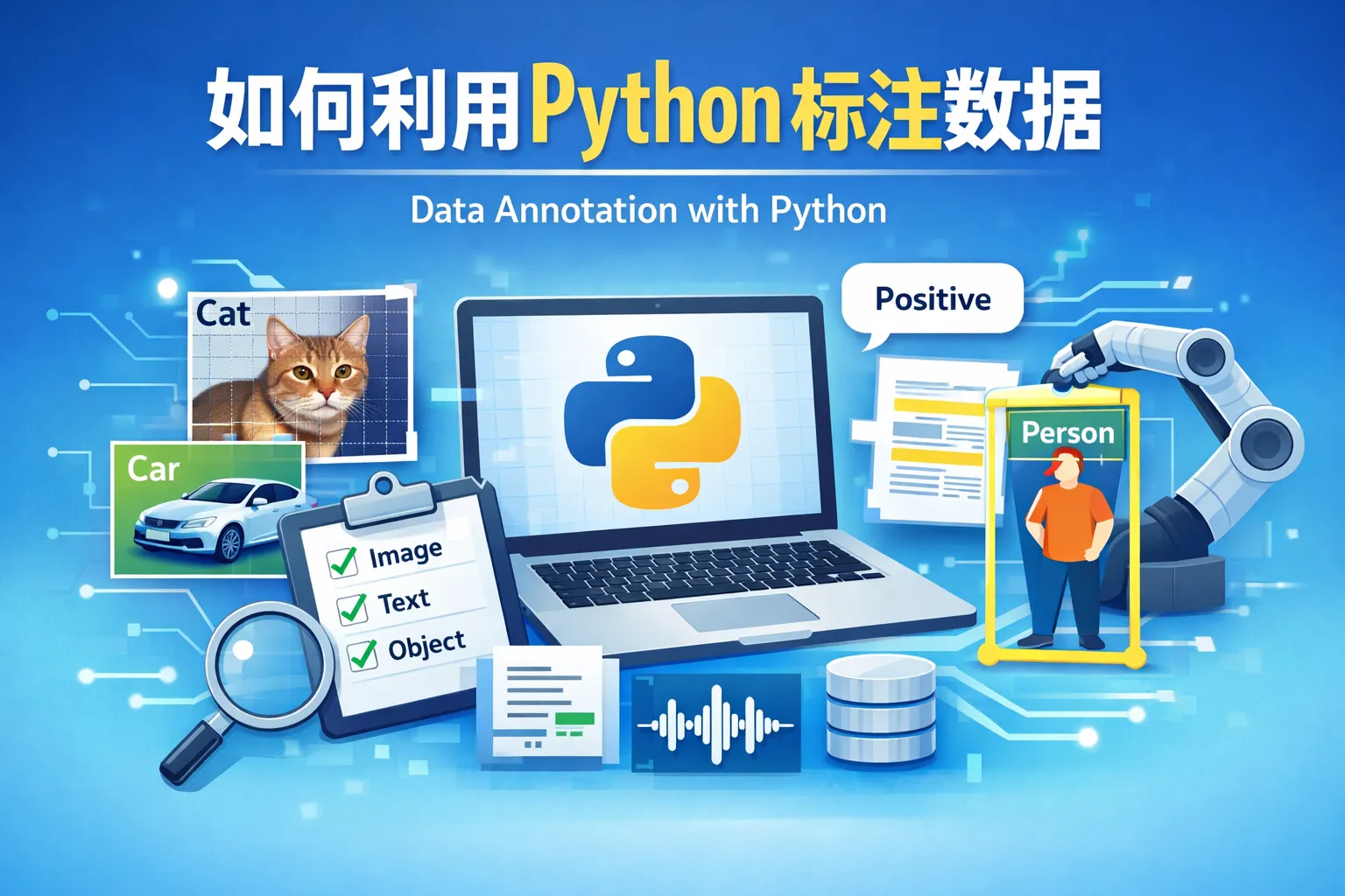 如何利用python标注数据