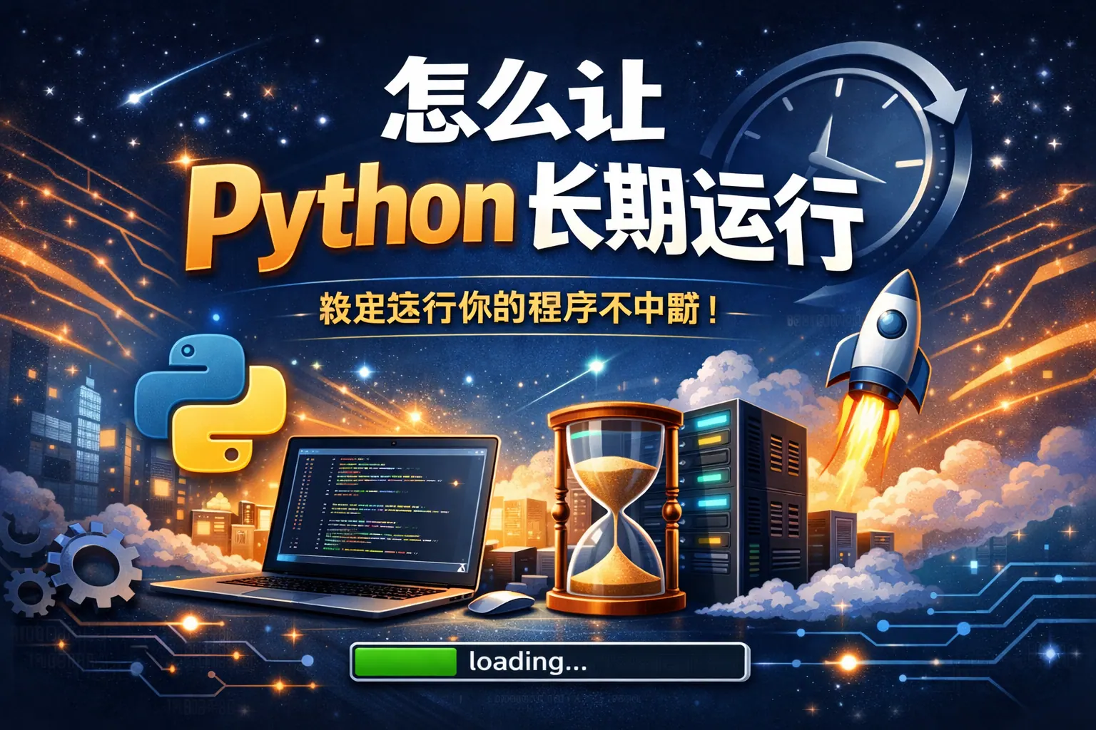 怎么让python长期运行