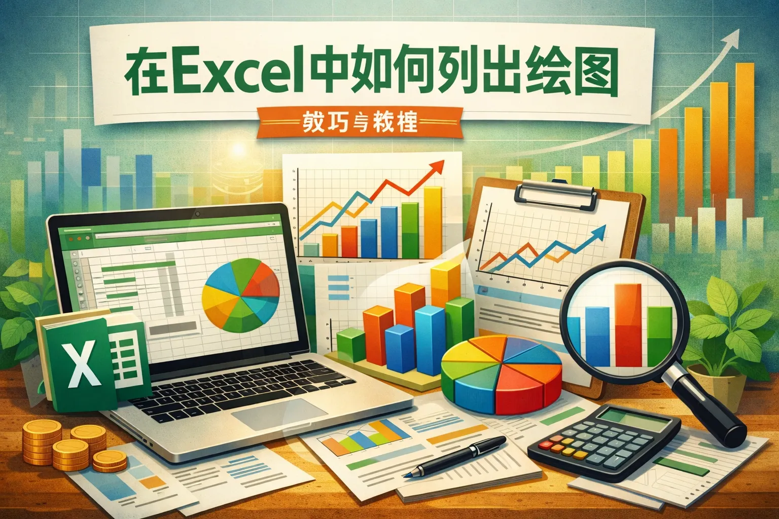 在excel中如何列出绘图