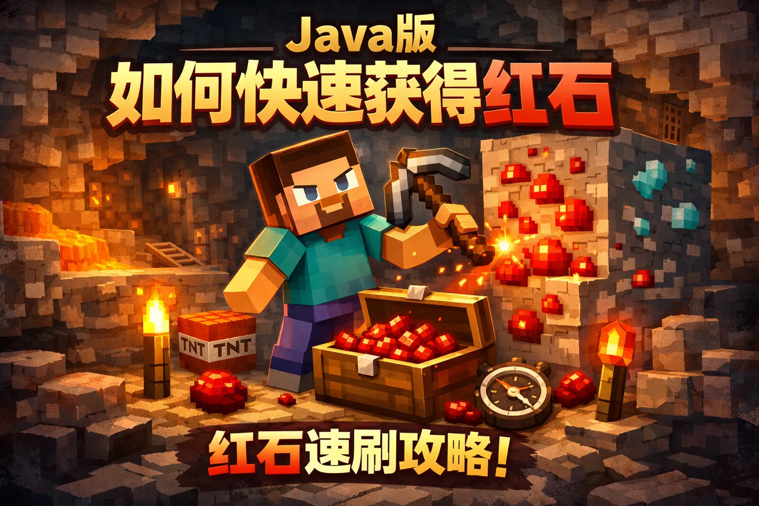 java版如何快速获得红石