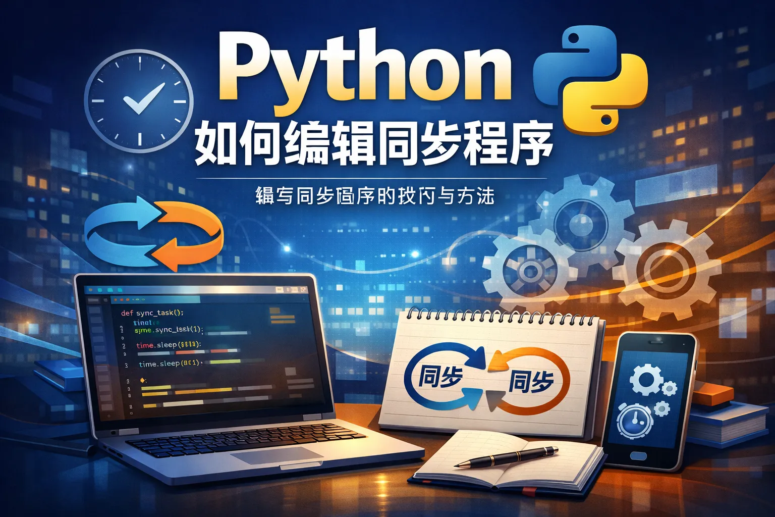 python如何编辑同步程序