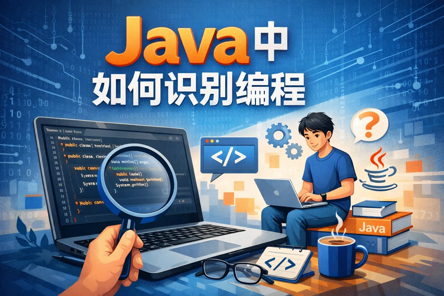 java中如何识别编程