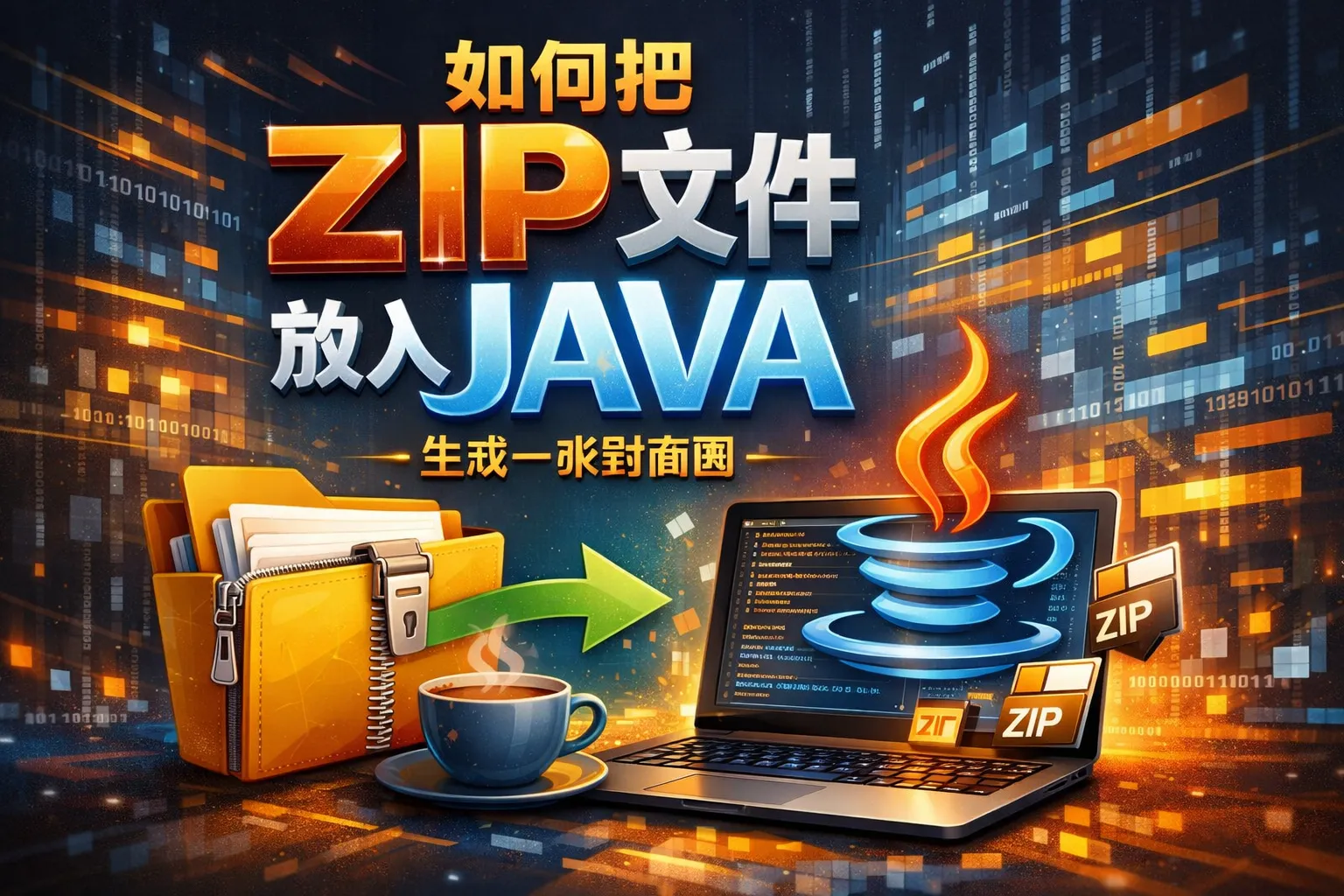 如何把zip文件放入JAVA