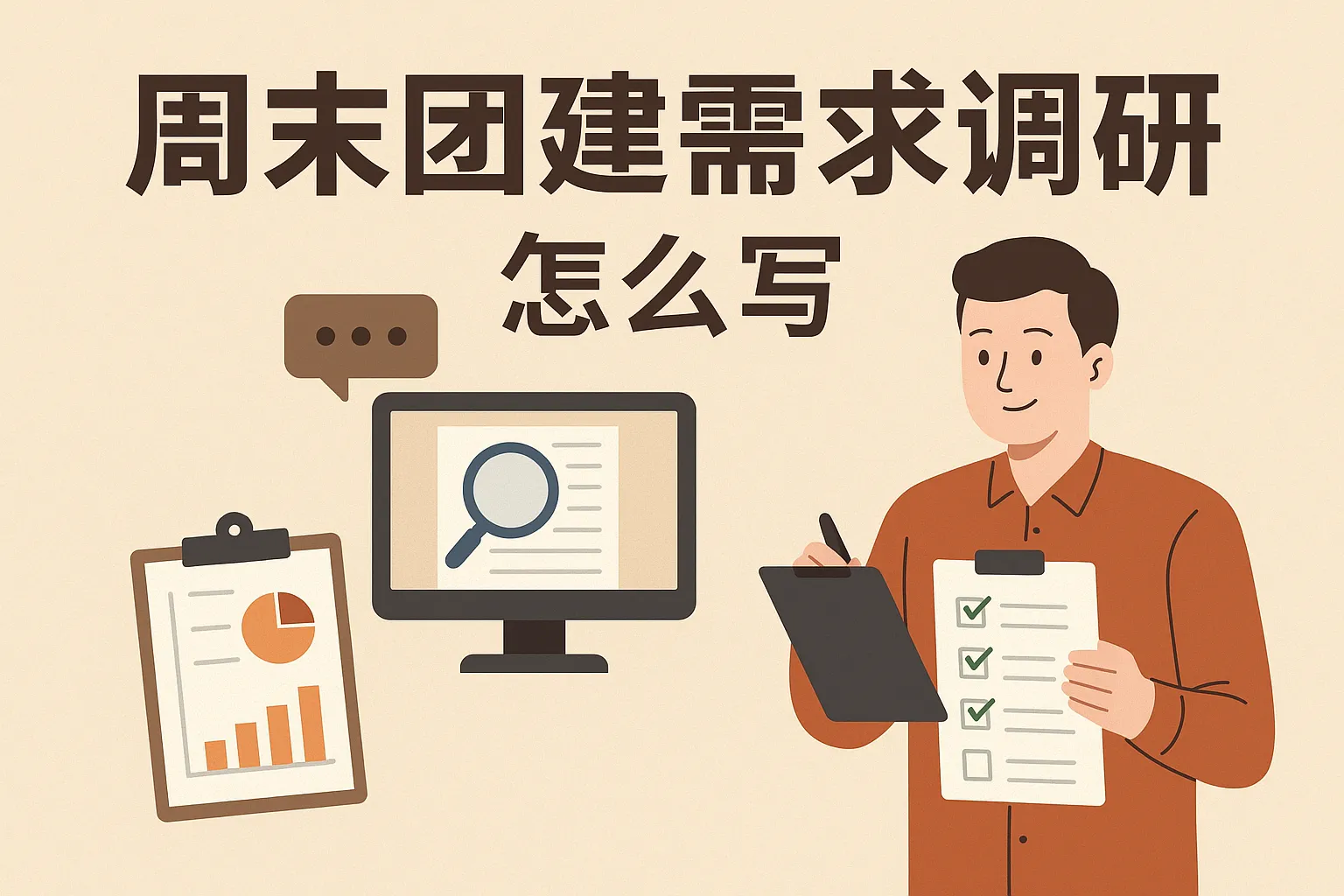 周末团建需求调研怎么写