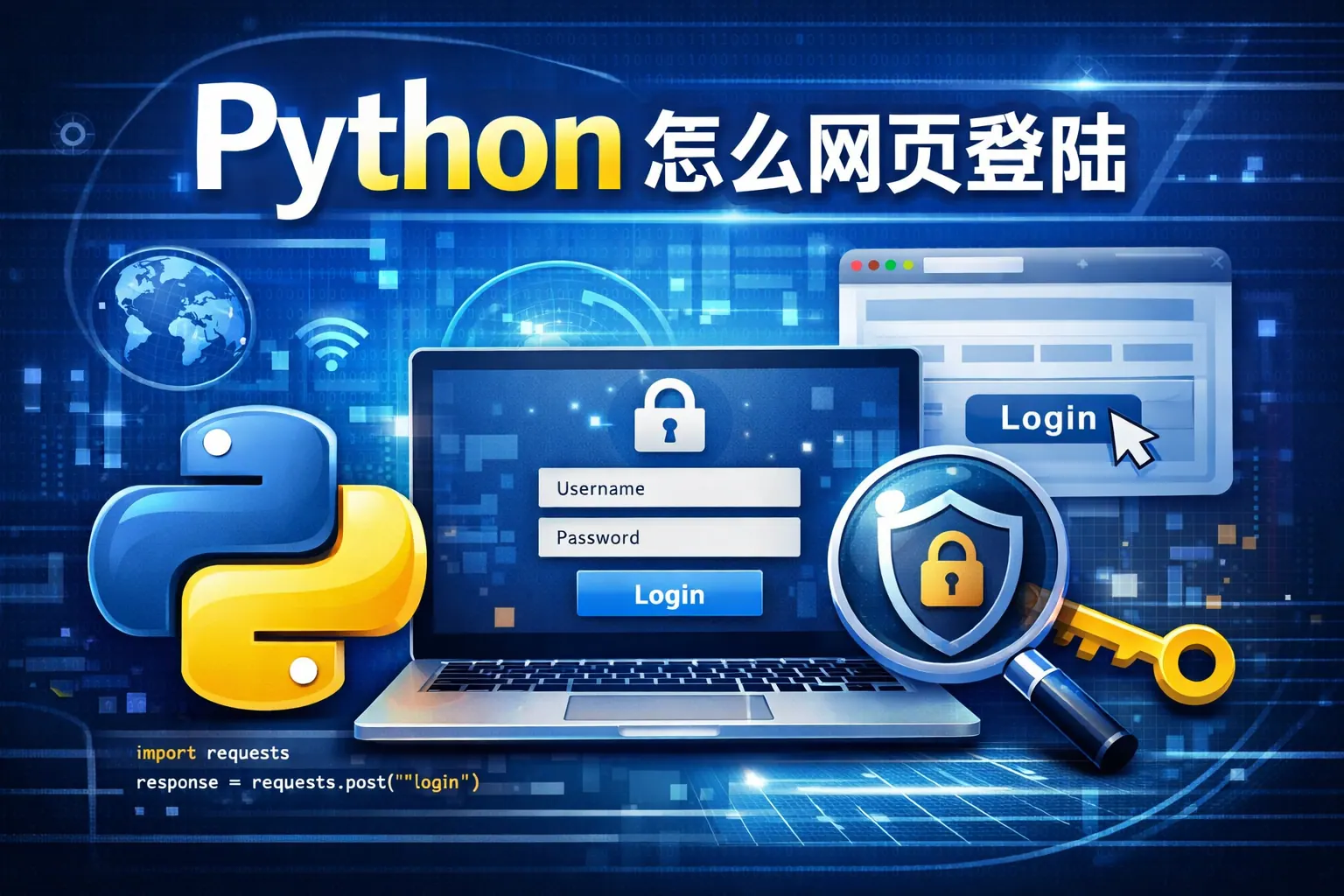 python 怎么网页登陆
