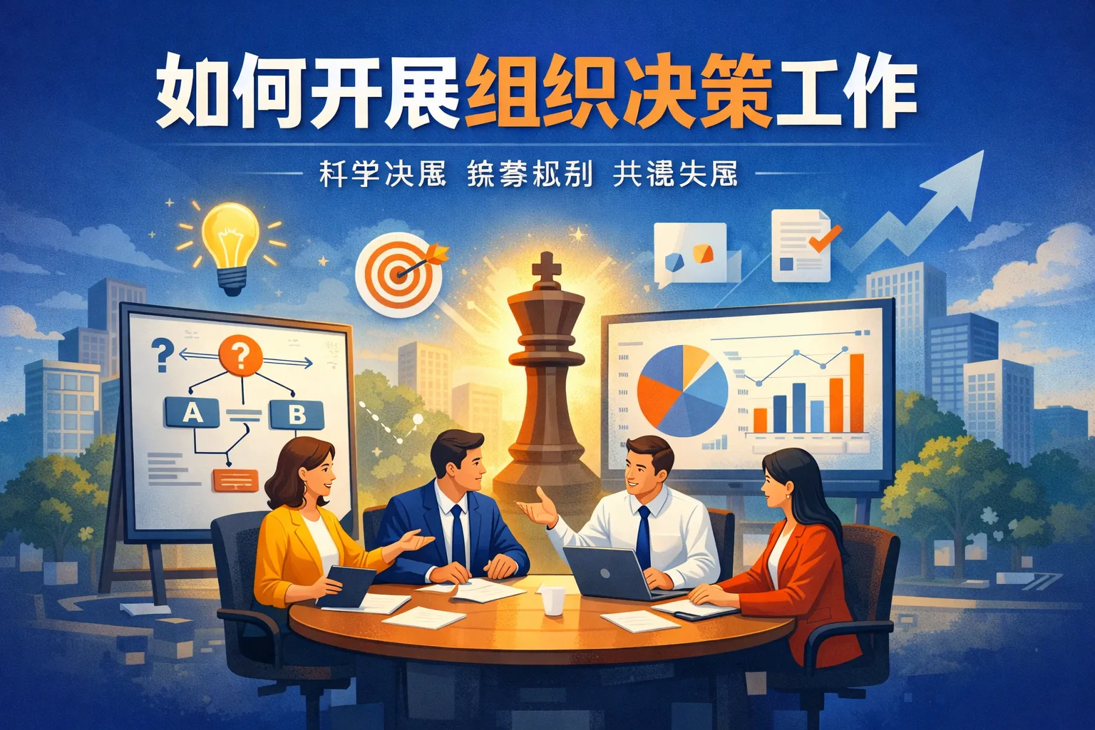 如何开展组织决策工作