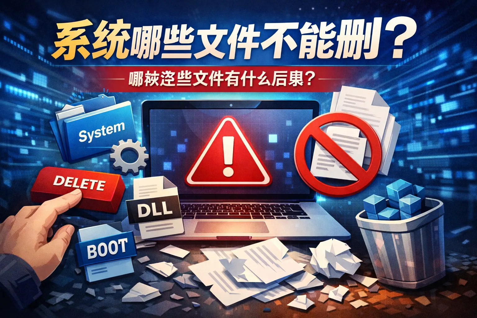 系统哪些文件不能删