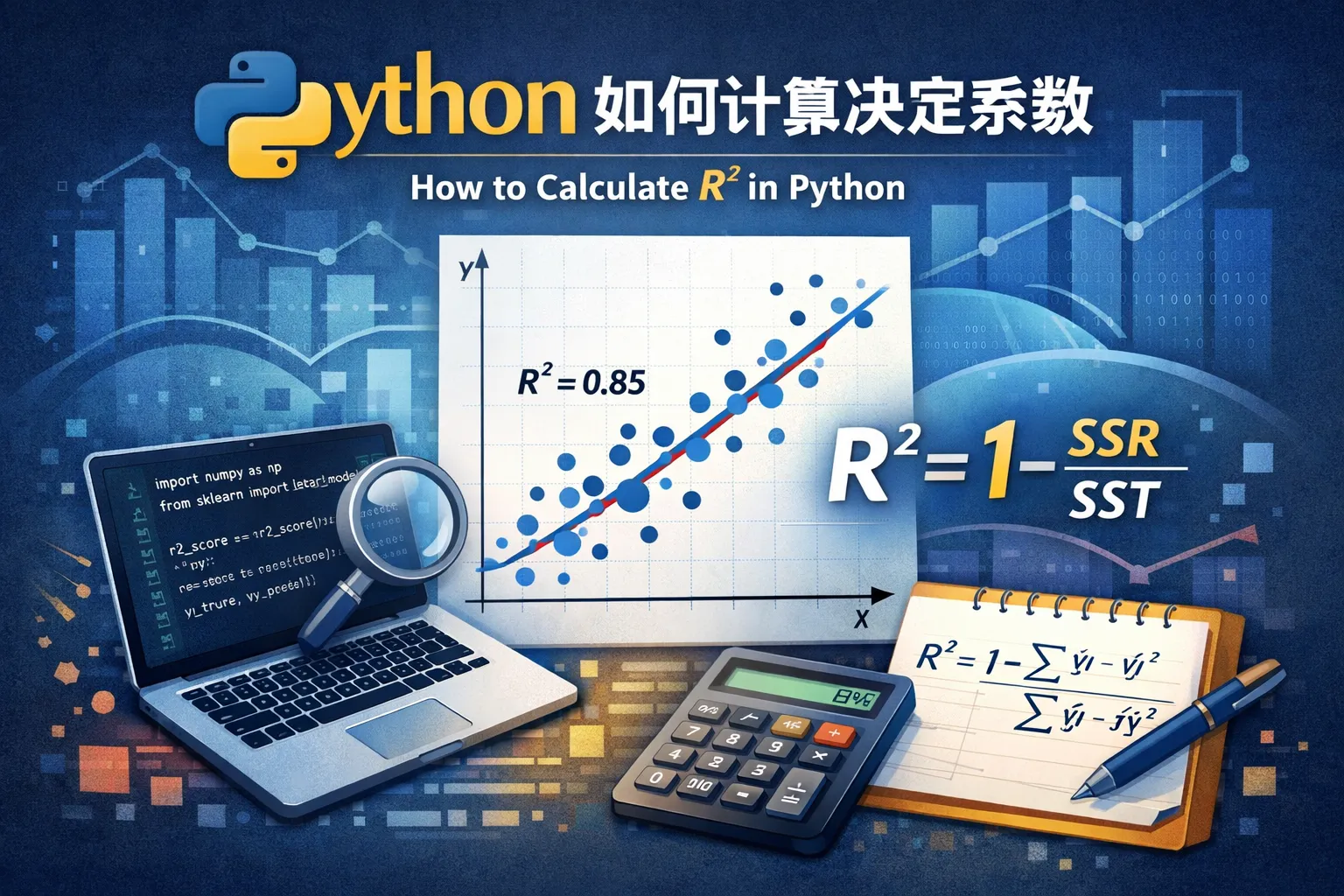 python 如何计算决定系数