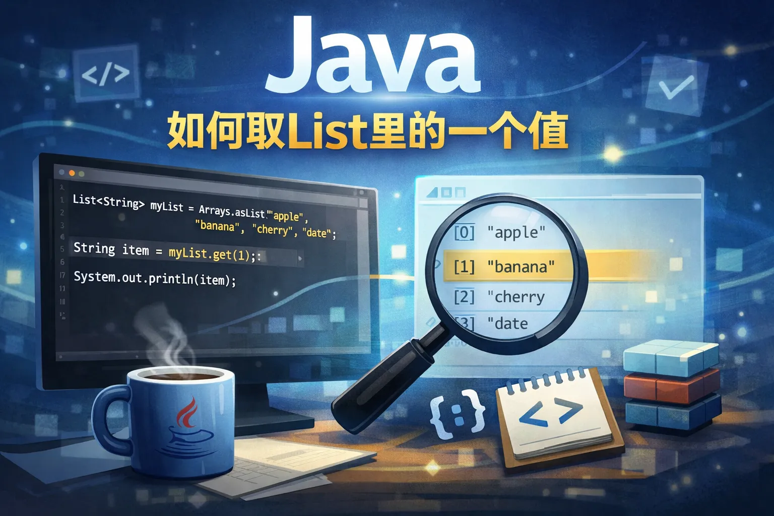 java如何取list里的一个值