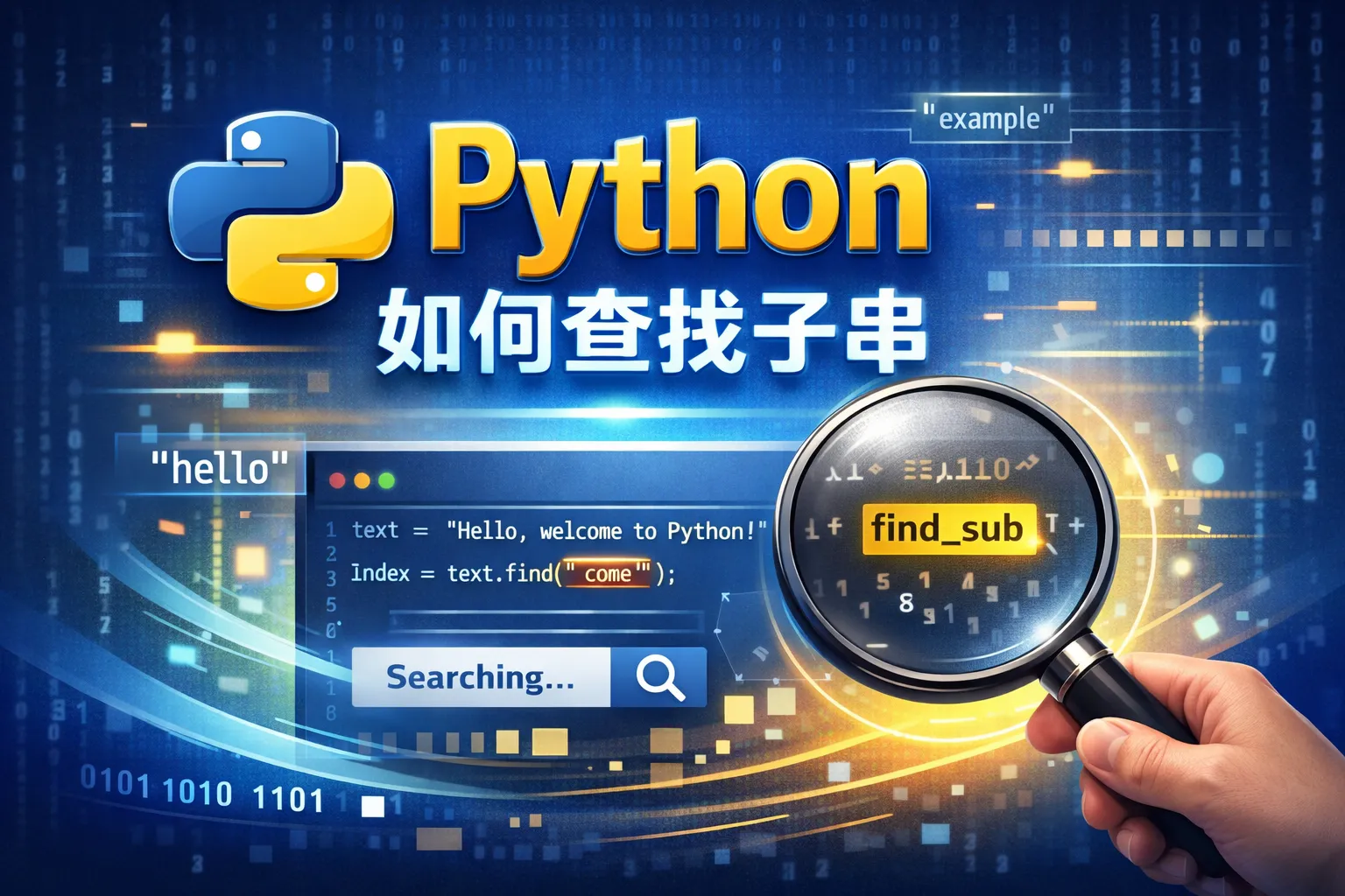 python 如何查找子串